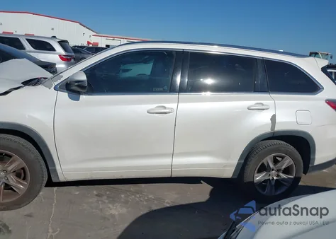 2015 Toyota Highlander Limited V6 from USA, damaged, VIN 5TDYKRFHXFS079164